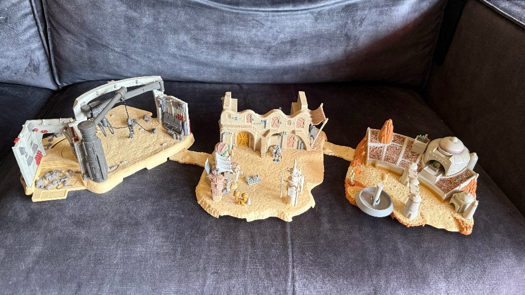 Star Wars Watto's Shop & Podrace arena Playset, Verzenden, Gebruikt, Replica