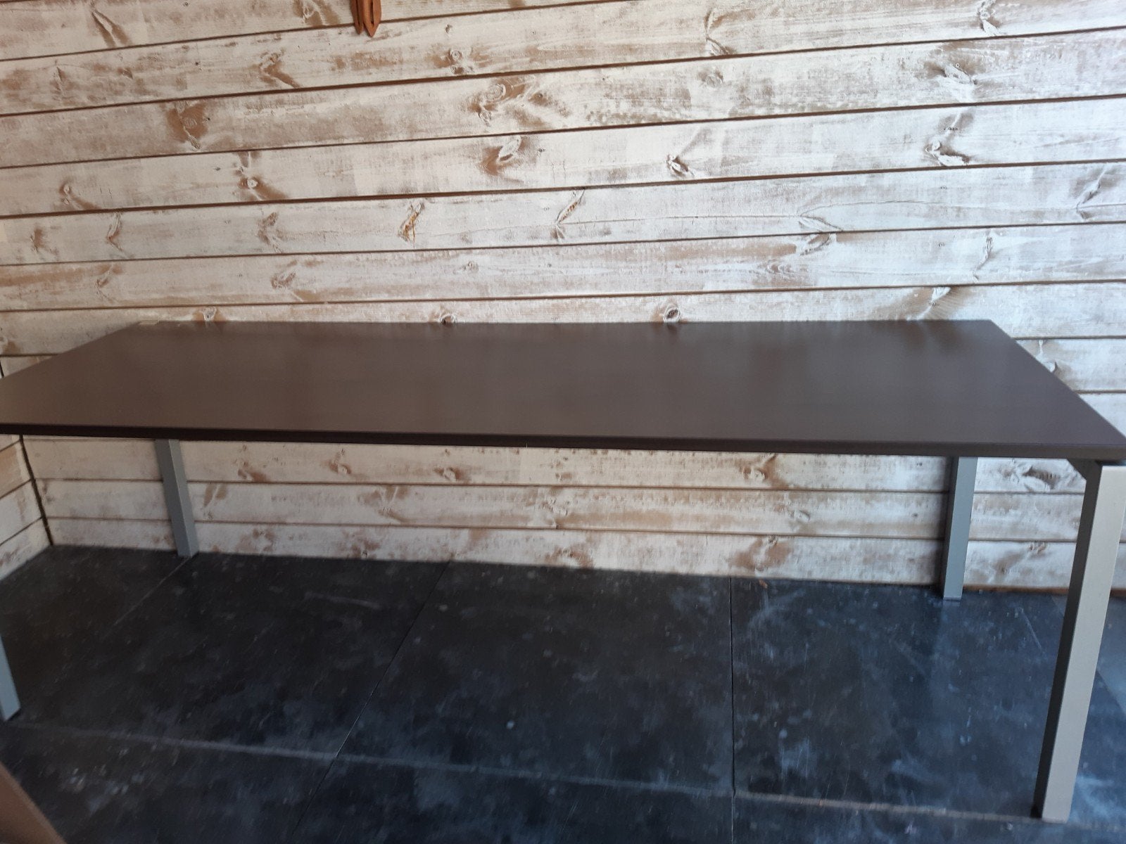 Tafel houten grote lange tafel 2 20 bv voor hobbykamer, Huis en Inrichting, Tafels | Sidetables, Gebruikt, 200 cm of meer, Ophalen of Verzenden