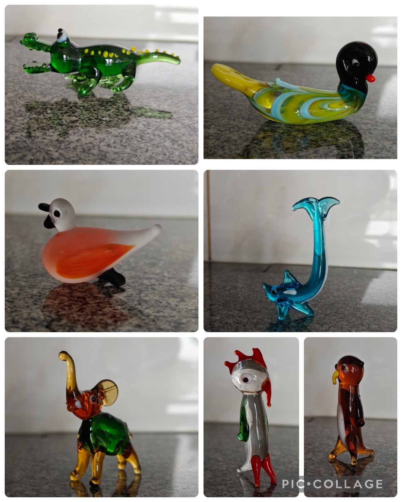 Miniatuur Glas Figuurtjes - Murano Stijl Collectie, Ophalen of Verzenden, Gebruikt, Overige soorten, Beeldje of Figuurtje
