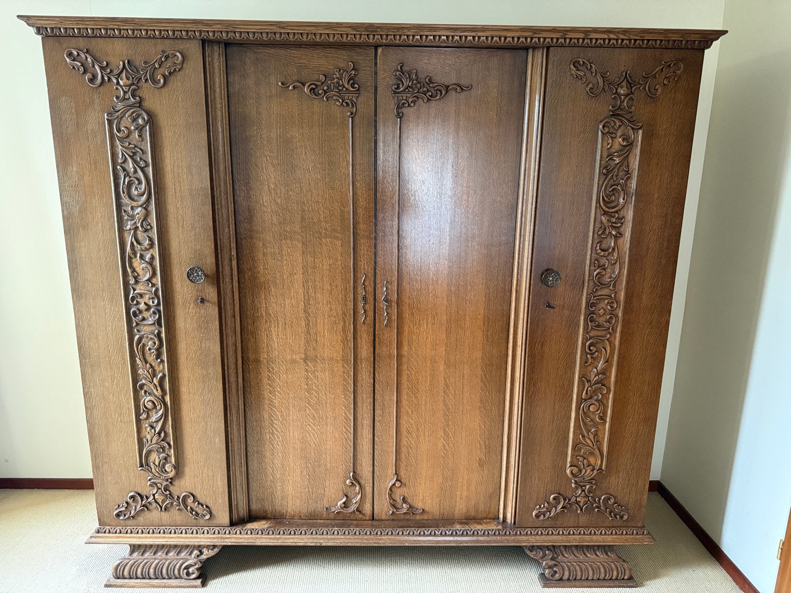 Antieke Eiken Slaapkamer Set - Art Deco Stijl, Ophalen