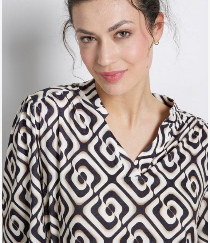 Top, shirt,  met print van Pescara. Maat M/38. Nieuw!, Meerkleurig, Pescara, Nieuw, Lange mouw