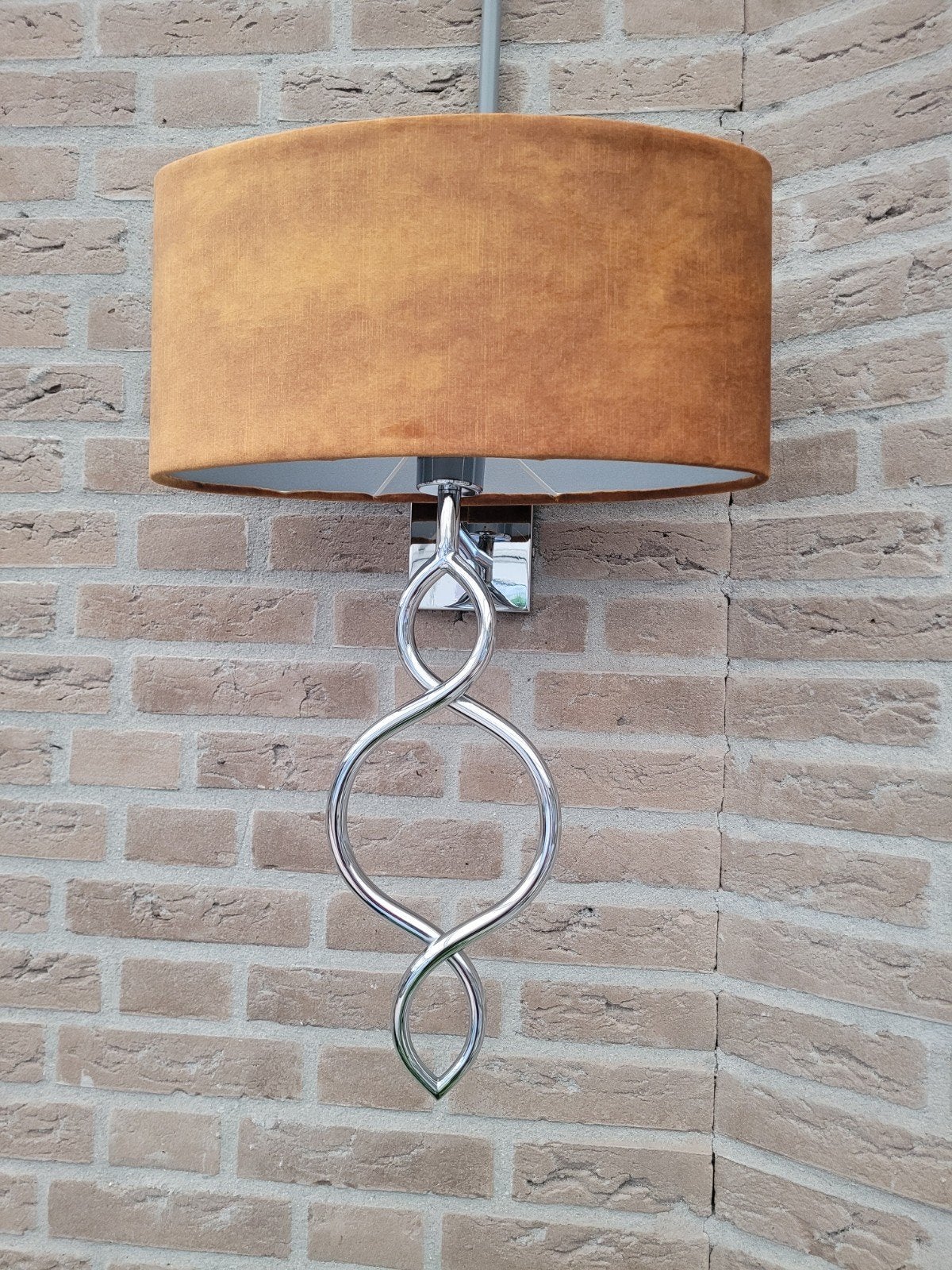Lampenkap- cilindervomig, Ophalen, Zo goed als nieuw, Bruin