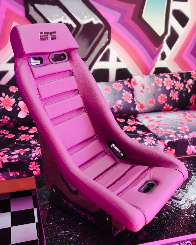 NRG Prisma GT Nebula Paars roze goud leder Kuipstoel, Ophalen of Verzenden
