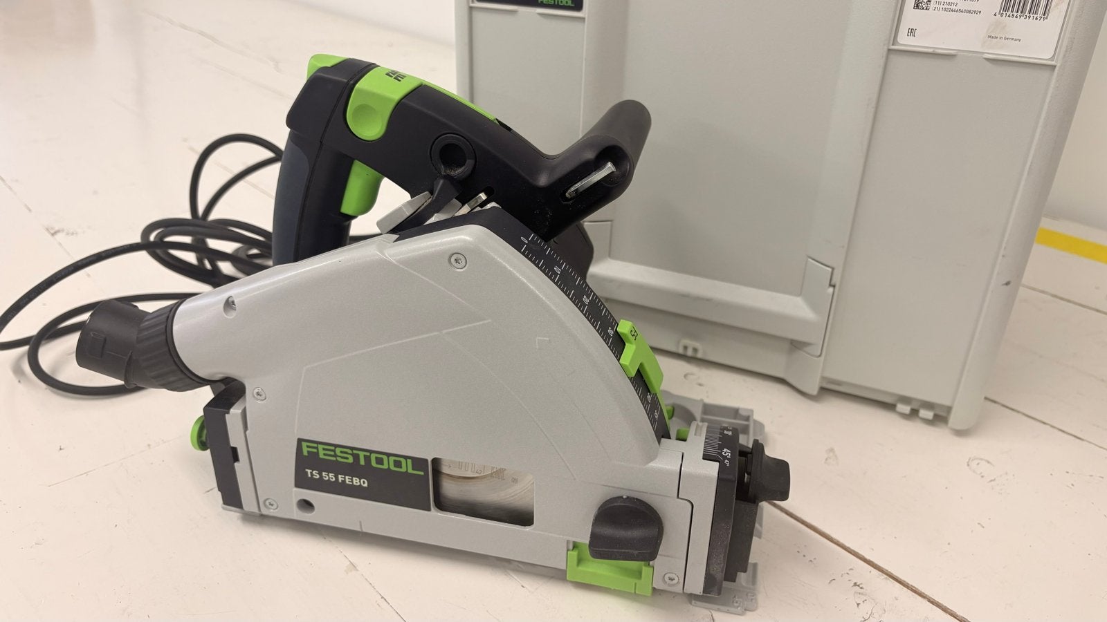 Festool TS 55F Master Edition + extra zaagblad en systainer, Ophalen, Invalzaag, Zo goed als nieuw, 30 tot 70 mm