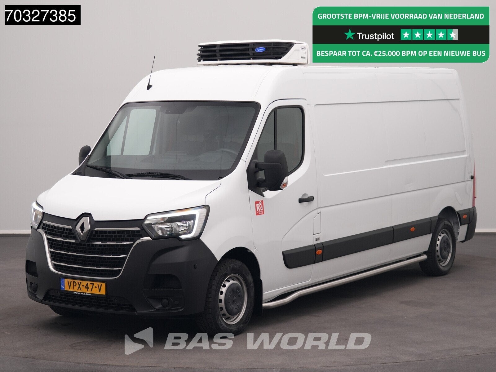 Renault Master 135PK Koelwagen Carrier Xarios 350 L3H2 LED A, Auto's, Gebruikt, Euro 6, 4 cilinders, Renault