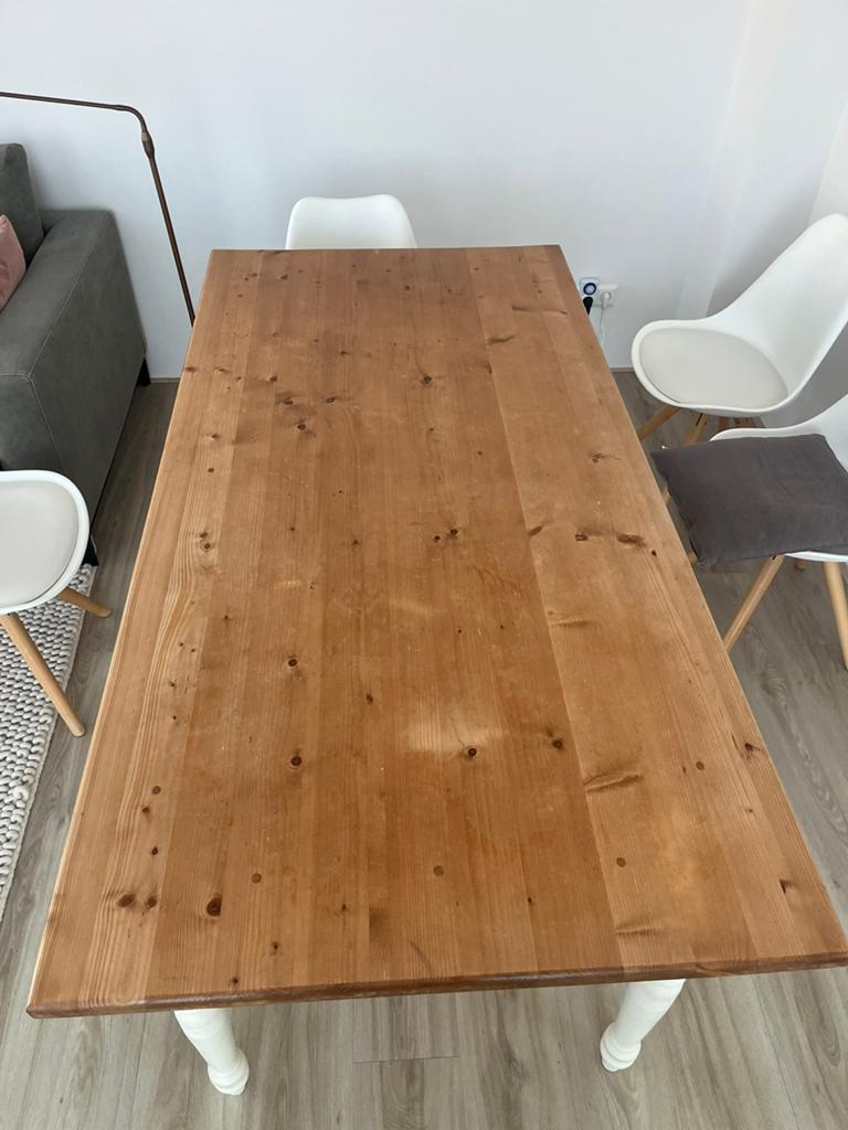 Van Dijk & ko landelijke eettafel - 180x89x80 cm, Huis en Inrichting, Tafels | Eettafels, Ophalen, 50 tot 100 cm, Vijf personen of meer