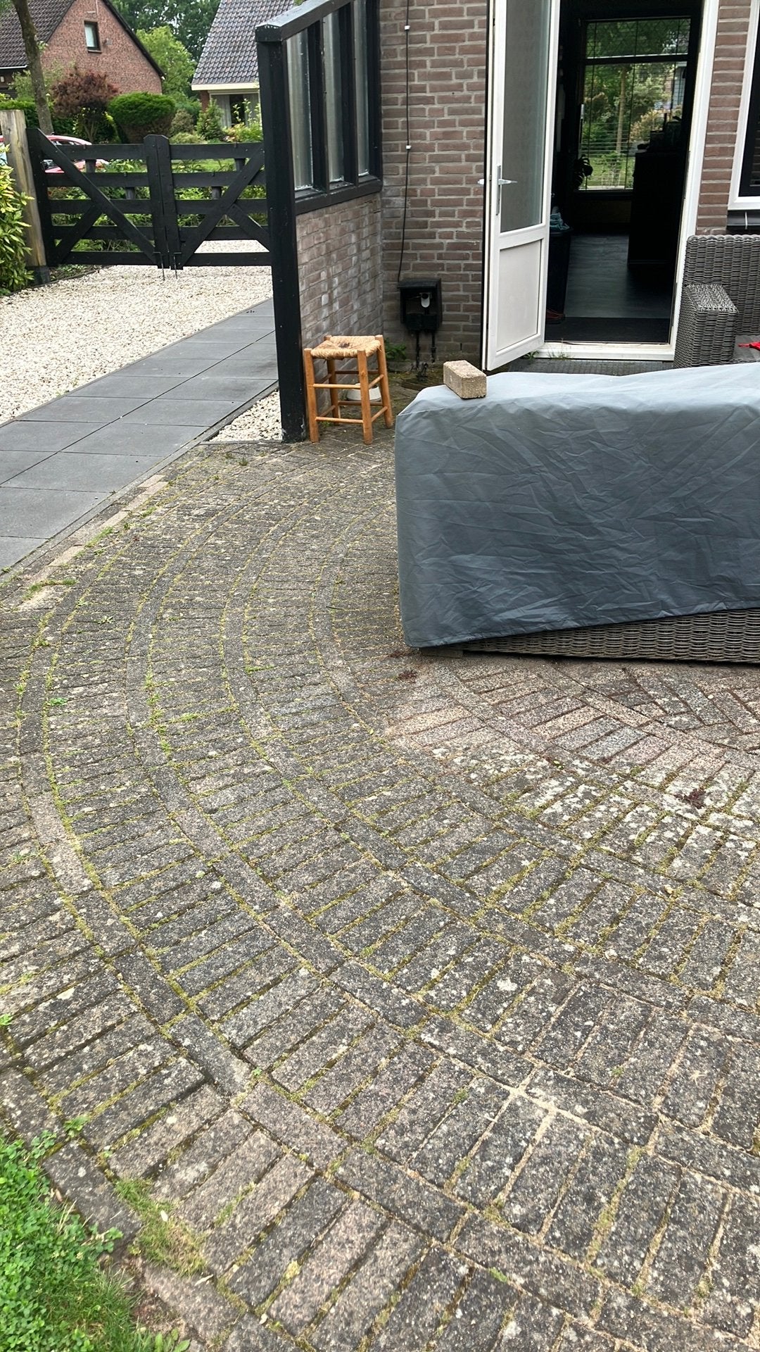 20m2 klinkers gratis af te halen, Tuin en Terras, Tegels en Klinkers, Ophalen, Gebruikt, Klinkers, 10 m² of meer