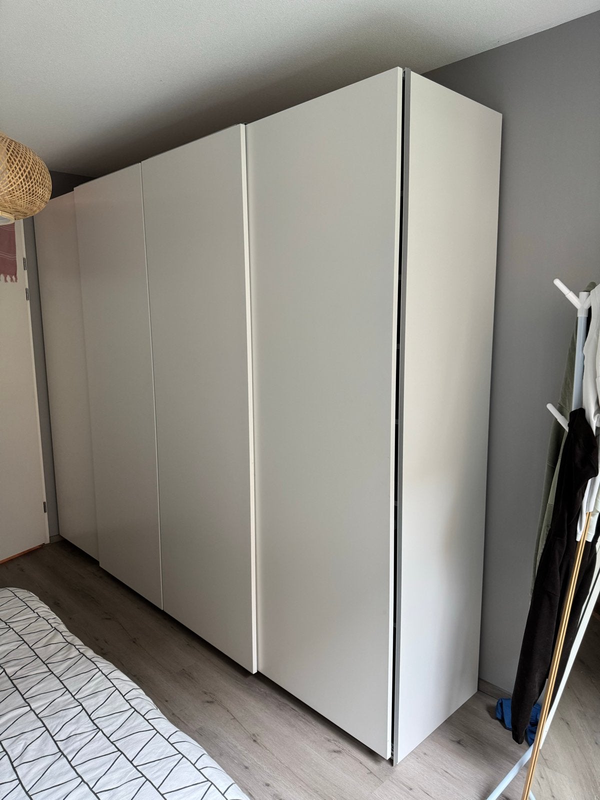 Pax kast wit, 4-delig, met schuifdeuren., 200 cm of meer, Zo goed als nieuw, 200 cm of meer, Overige houtsoorten