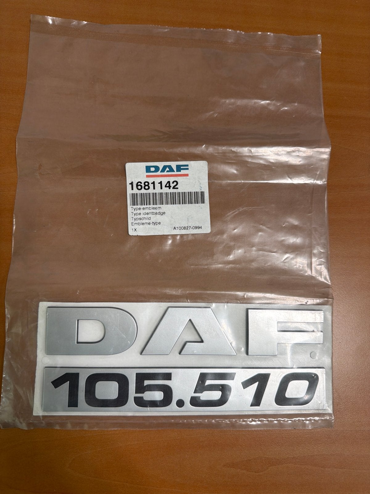 DAF 105.510 Type-embleem - Nieuw en Origineel, Ophalen of Verzenden, Nieuw