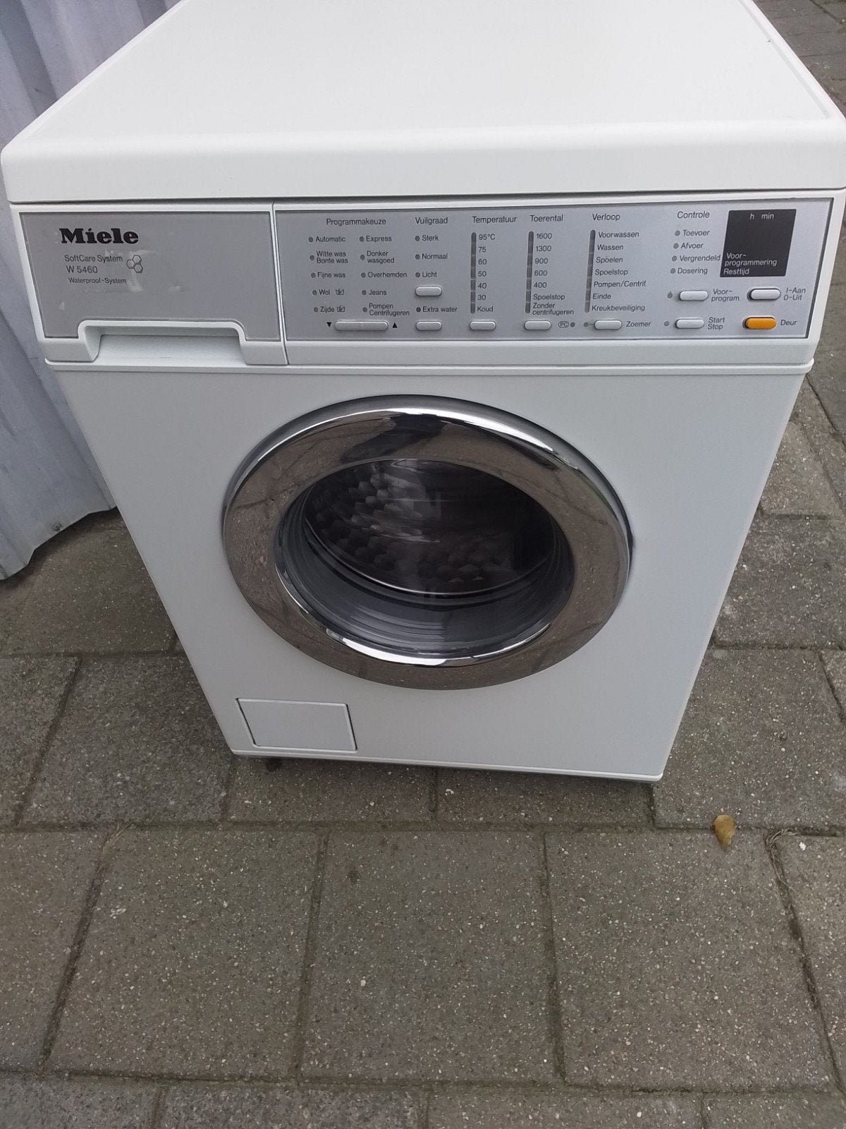 Miele wasmachine 1600 toeren, 6 tot 8 kg, Ophalen, 1200 tot 1600 toeren, 85 tot 90 cm