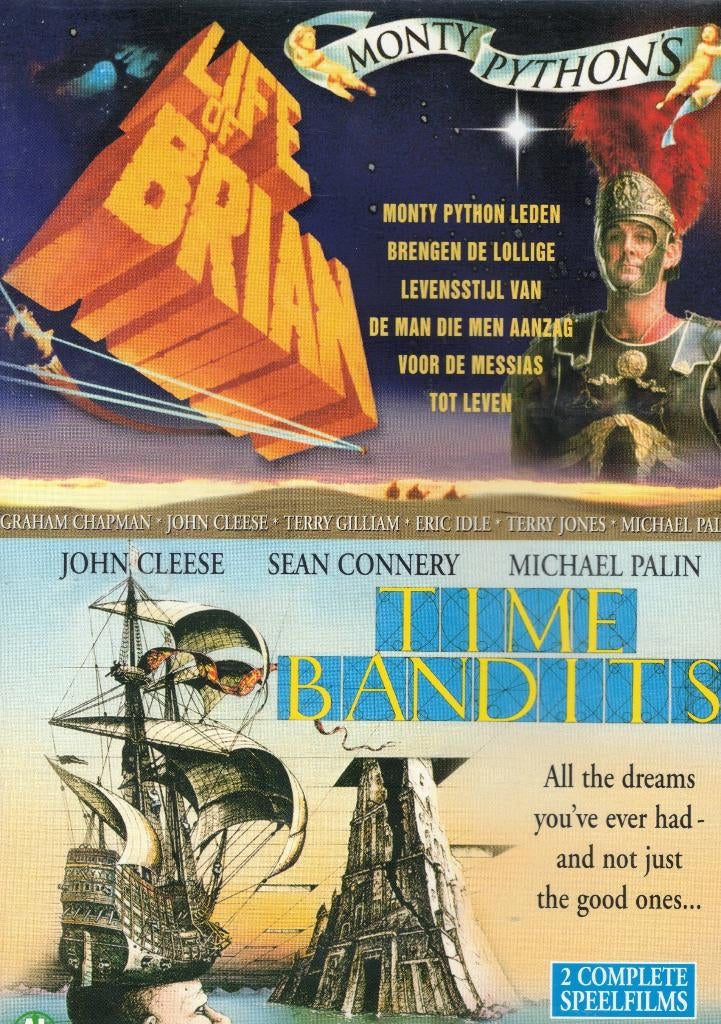 Time Bandits / Life of Brian - Monty Python - 2 DVD, 1960 tot 1980, Alle leeftijden, Overige genres, Ophalen of Verzenden