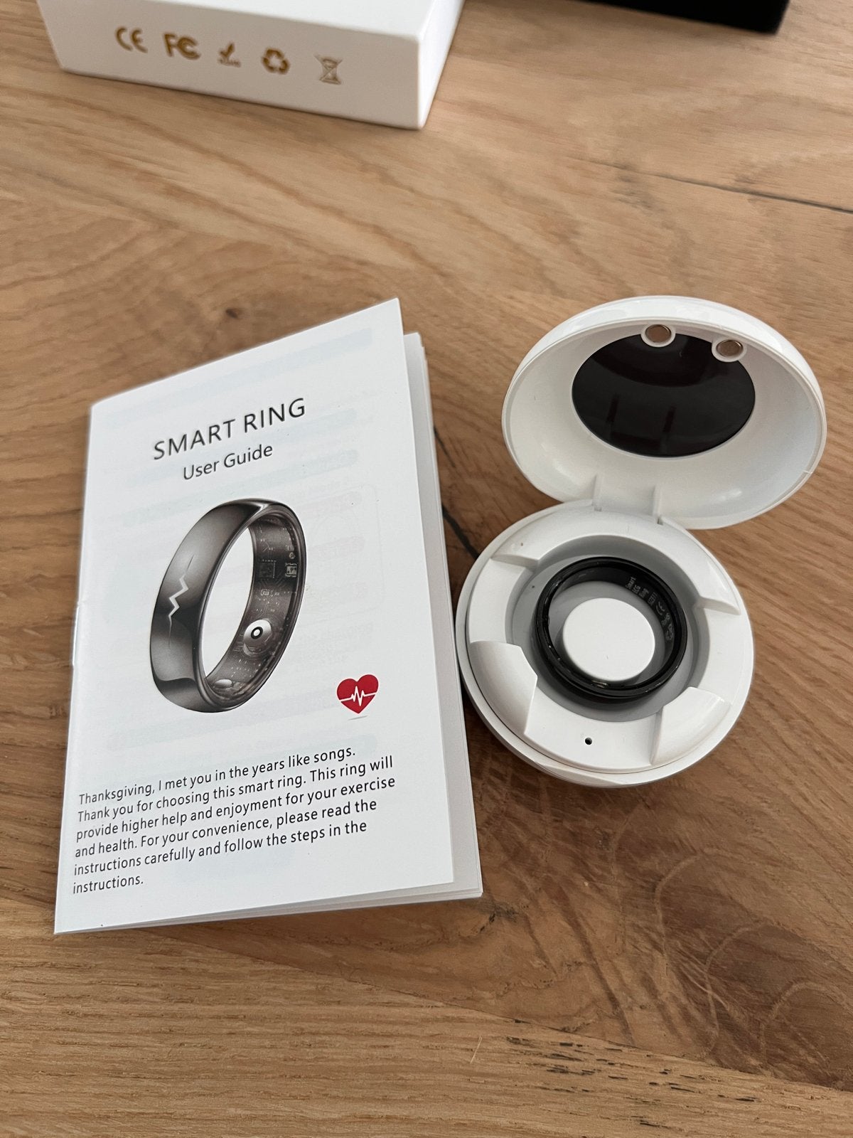 Smart Ring: EEG, Hartslag & Slaapmonitor (waterdicht), Verzenden, Hartslag, Zwart, Nieuw