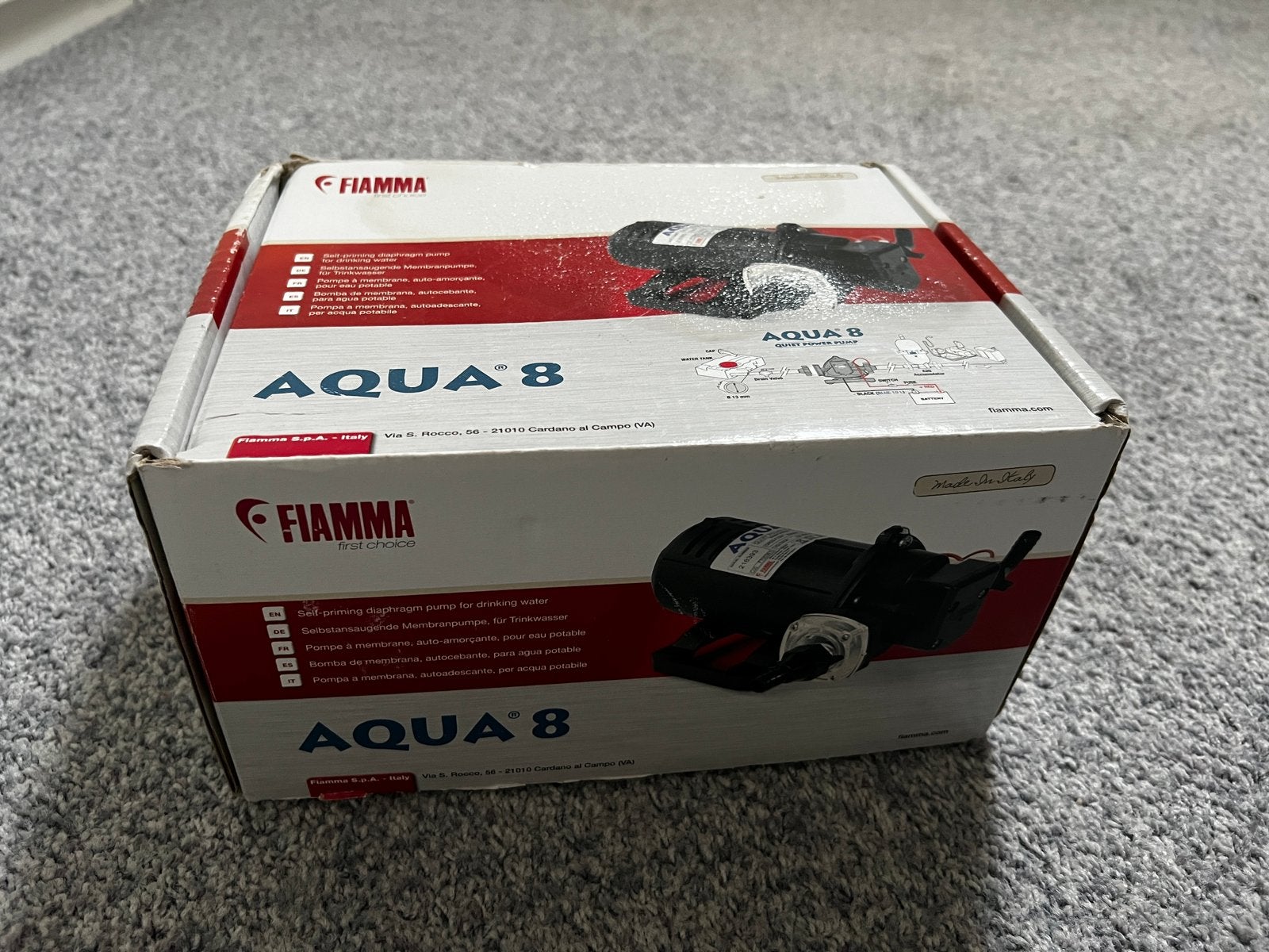 NIEUW! Fiamma Aqua 8 waterpomp, Ophalen of Verzenden, Nieuw