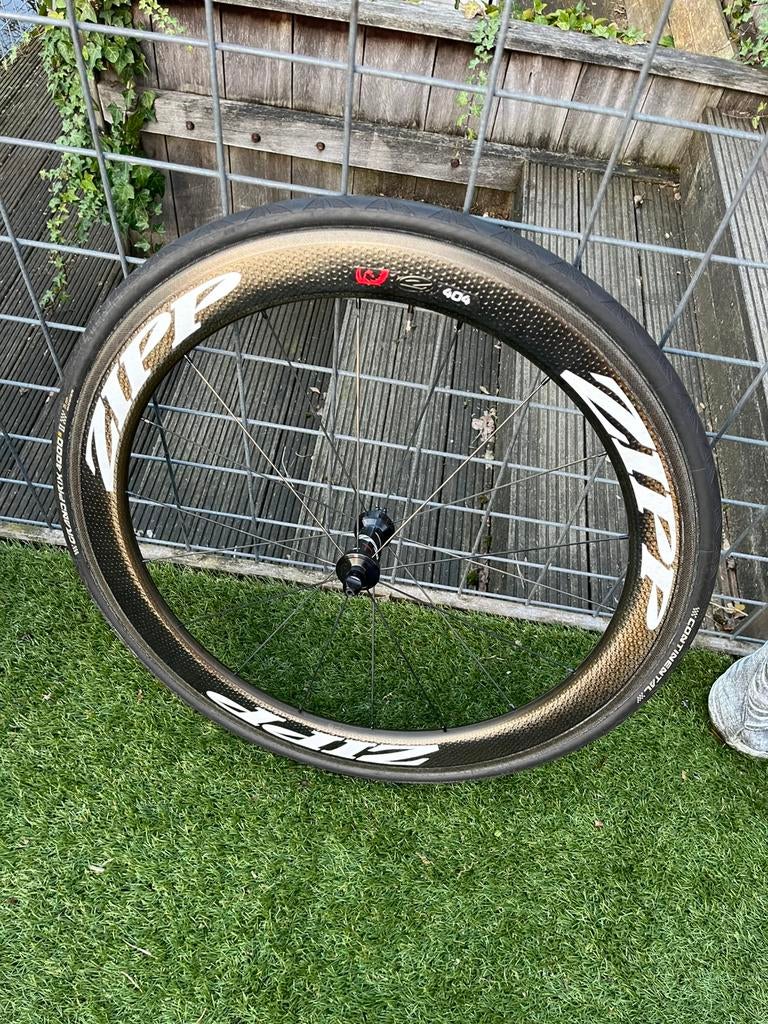 Zipp 404 voorwiel, Fietsen en Brommers, Fietsonderdelen, Gebruikt, Wiel, Ophalen