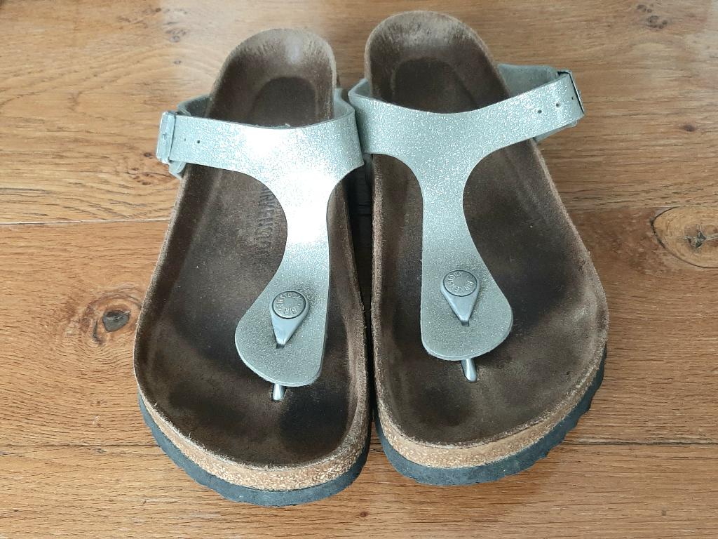 Birkenstock teenslippers maat 39, Kleding | Dames, Schoenen, Slippers, Overige kleuren, Ophalen of Verzenden, Gedragen