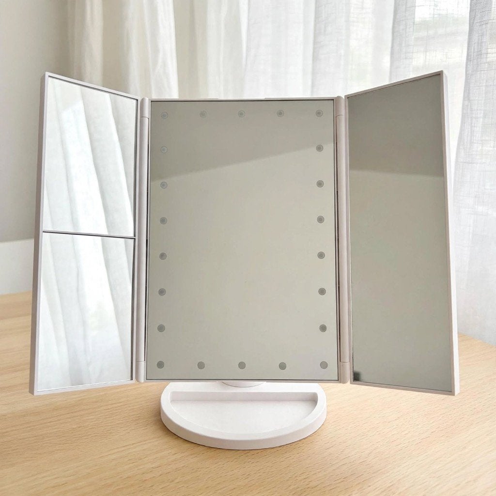 Livarno Home LED Make-up Spiegel MKSLK 6 A2 - Wit, Minder dan 50 cm, Ophalen of Verzenden, Zo goed als nieuw, Minder dan 100 cm