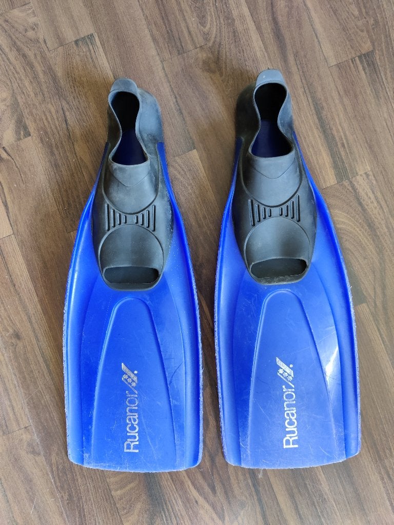 Rucanor zwemvliezen maat 37-38 size 4-5, Ophalen of Verzenden, Gebruikt, Snorkelvinnen