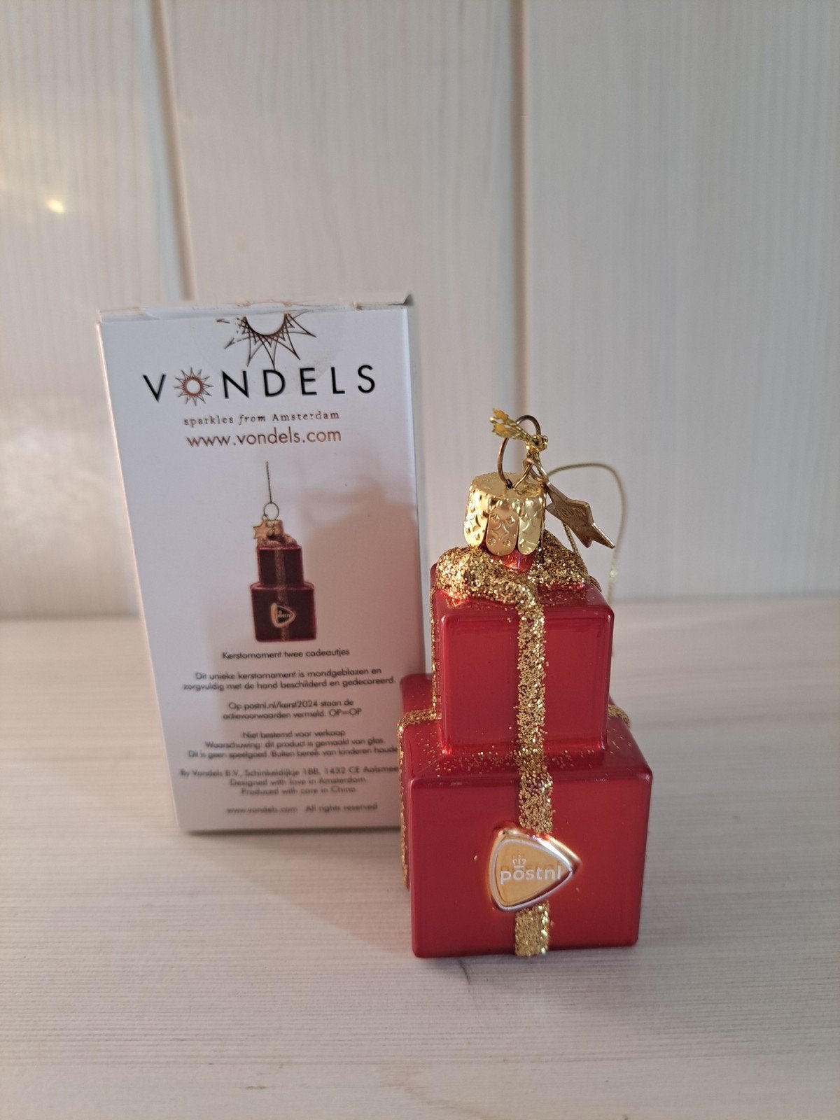 vondels kerstbal kado, Ophalen of Verzenden