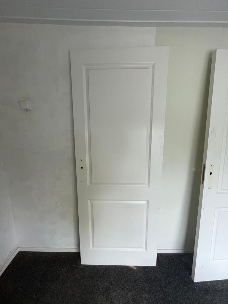 Deuren (twee deuren), Doe-het-zelf en Verbouw, Ophalen, Gebruikt, Minder dan 80 cm, Binnendeur