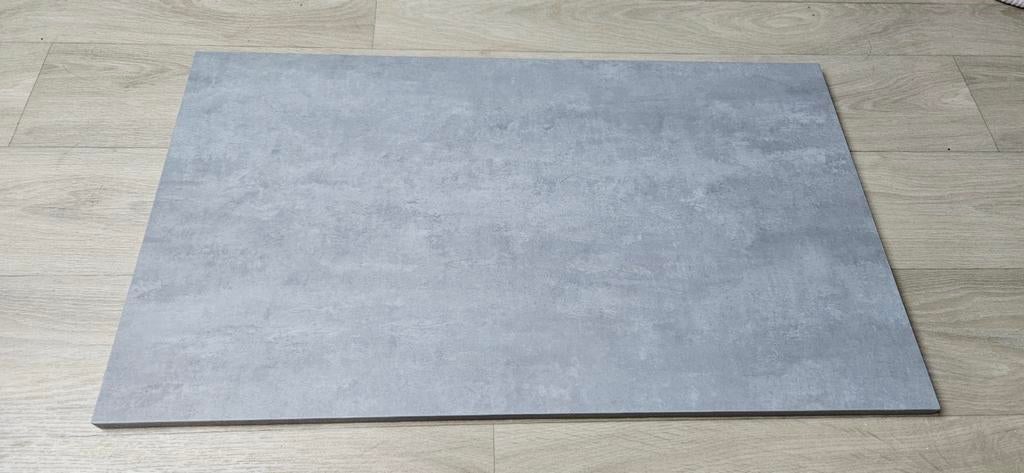 NIEUW wastafelblad melamine betonlook 80x46cm, Huis en Inrichting, Badkamer | Badkamermeubels, Overige typen, Nieuw, Minder dan 100 cm