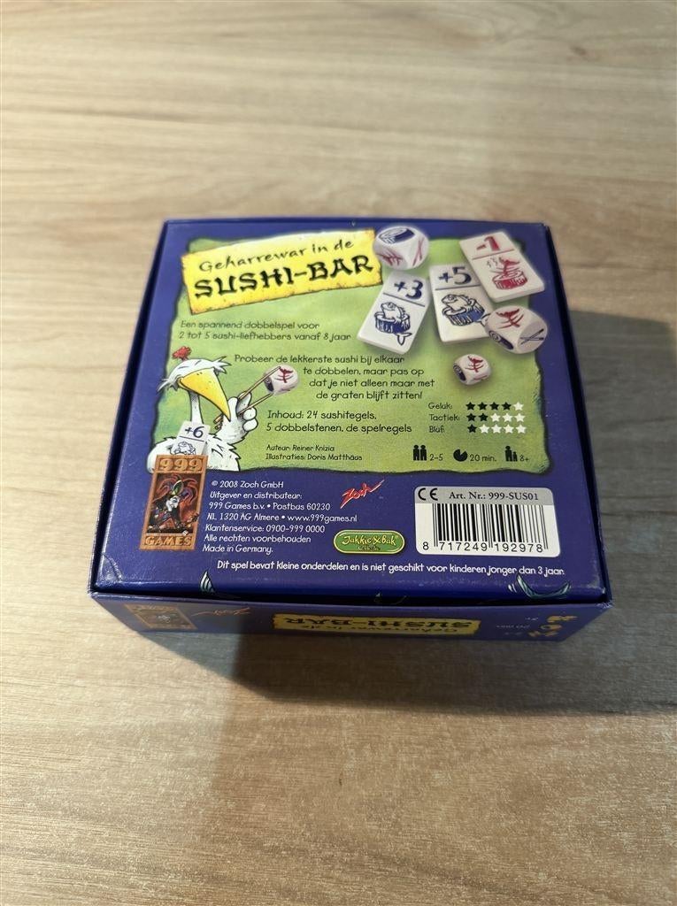 geharrewar in de Sushi-bar - 999 games - s6572, Verzenden, Zo goed als nieuw