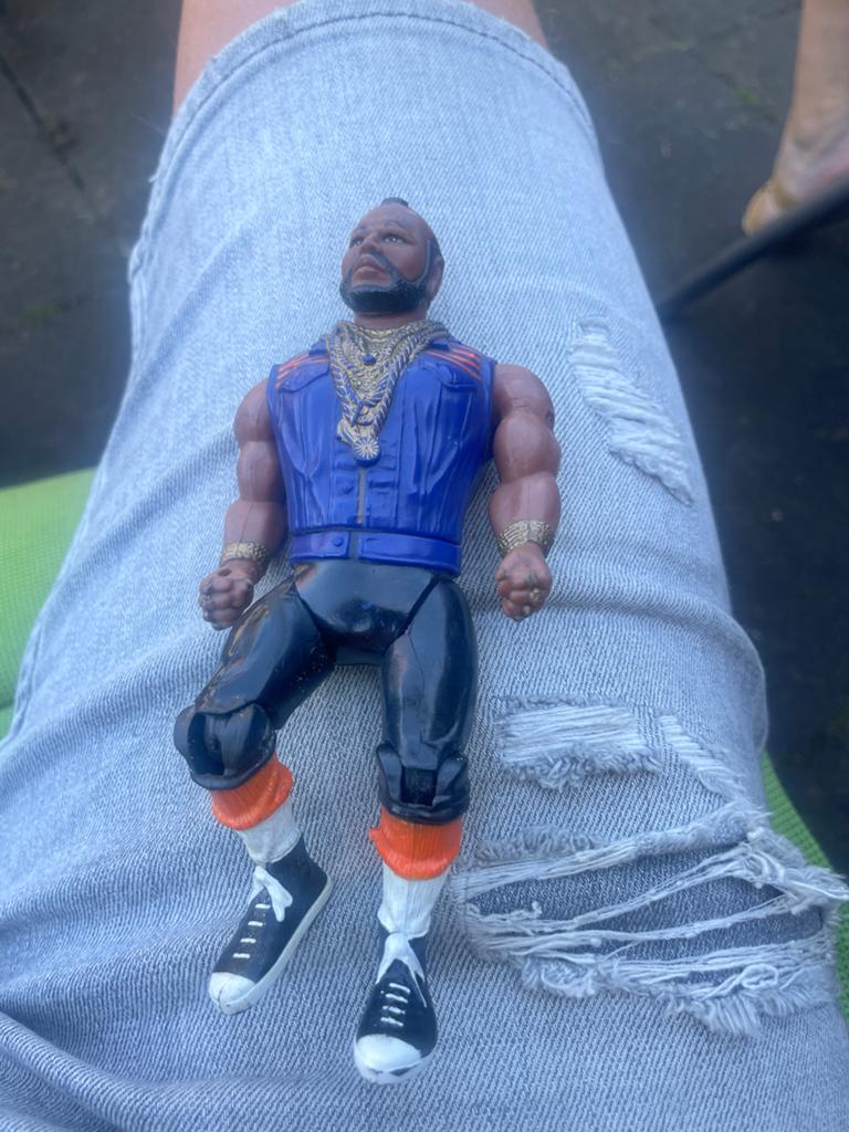 A-Team B.A. Baracus 1983 actiefiguur - Vintage Poppetje, Ophalen of Verzenden, Gebruikt