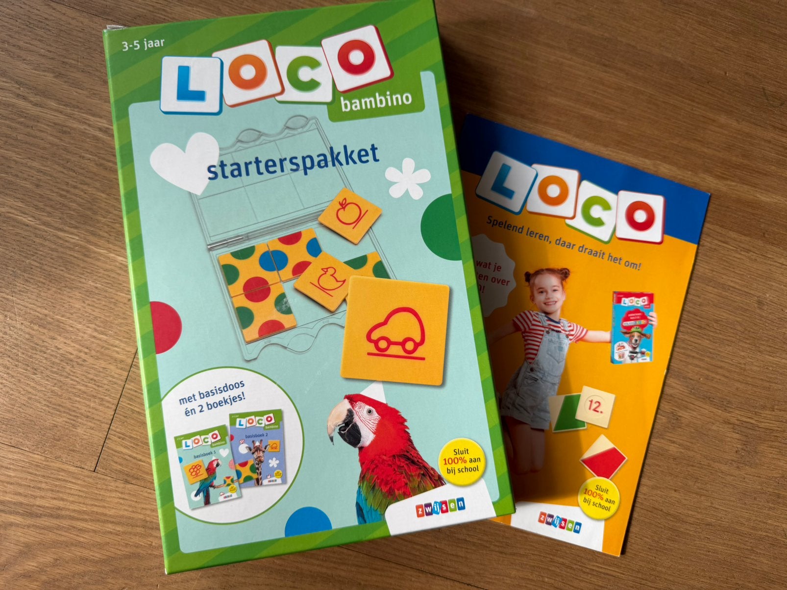 Loco Bambino basisdoos met 2 boekjes, Ophalen of Verzenden, Zo goed als nieuw, Puzzelen