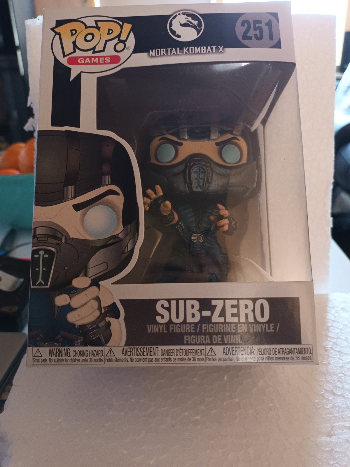 Funko Pop! Mortal Kombat X Sub-Zero #251, Ophalen of Verzenden, Zo goed als nieuw