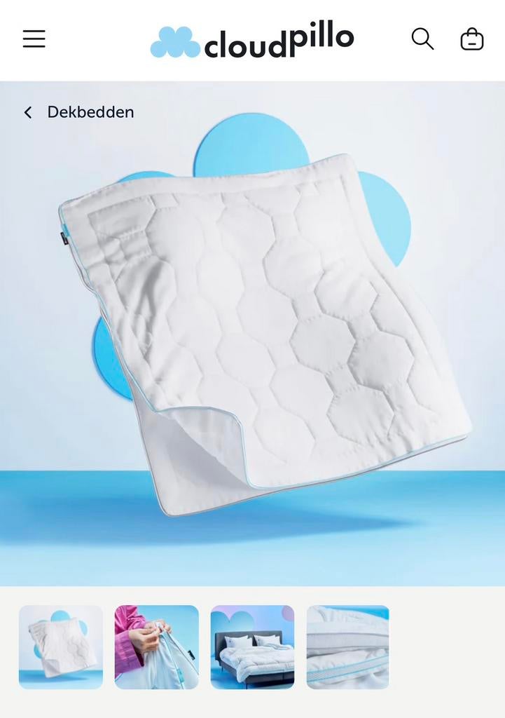 4 seizoenen dekbed cloudpillo 240x220, Diversen, Braces, Zo goed als nieuw, Ophalen of Verzenden