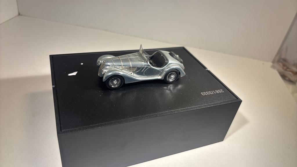 Bmw 328 chroom minichamps 1.43, Auto, Ophalen of Verzenden, MiniChamps, A