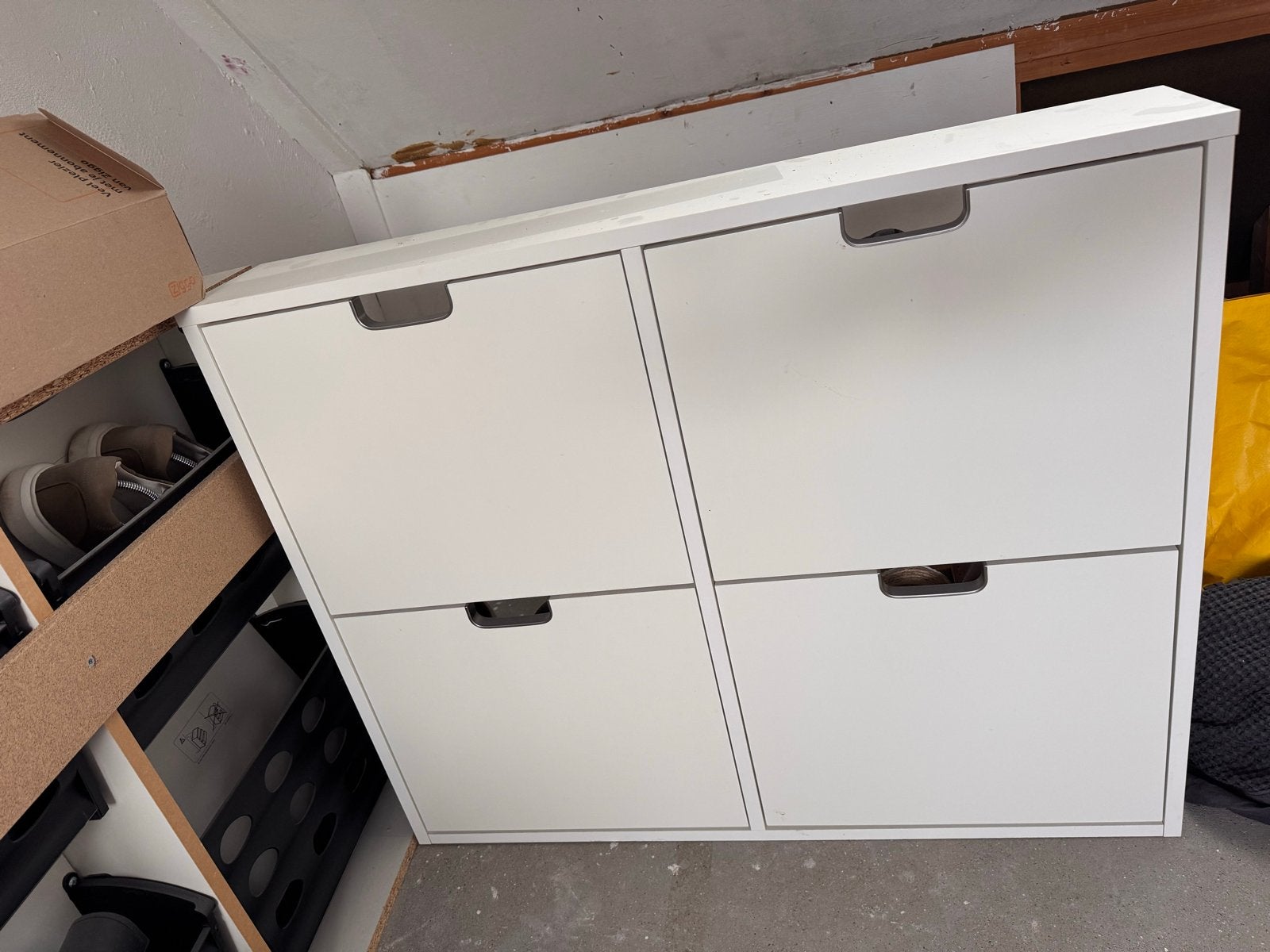 2x IKEA schoenenkast met 4 vakken - 96x17x90 cm, Ophalen, Gebruikt