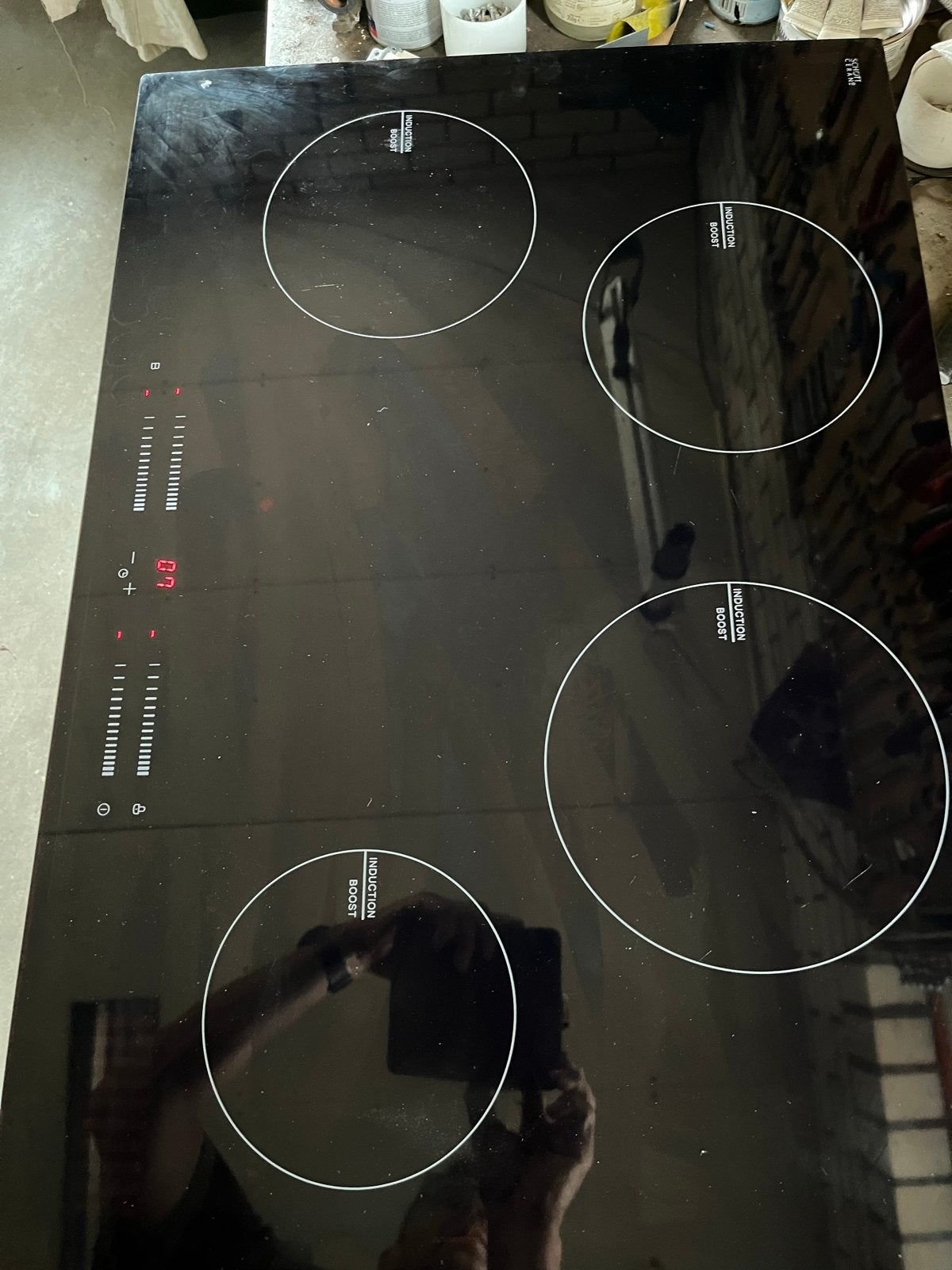 Inductiekookplaat ( etna)met 4 kookzones en boostfunctie, Ophalen, Gebruikt, 4 kookzones, Inbouw