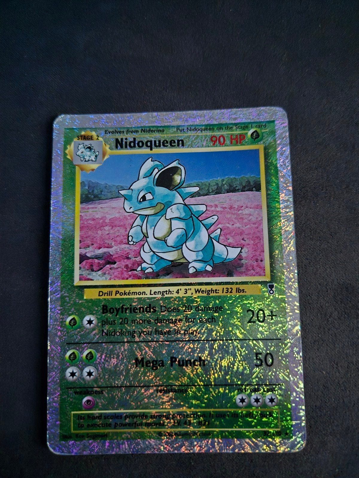 Nidoqueen Pokémon legendary collection reverse holo, Ophalen of Verzenden, Gebruikt, Losse kaart, Foil