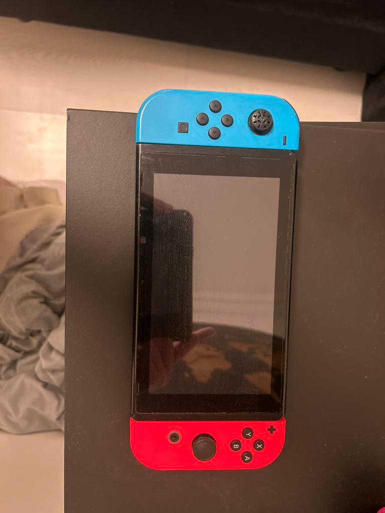 Nintendo1Blauwe Joy-Con L-knop defect met mario party spel, Met 2 controllers, Ophalen of Verzenden, Switch Original, Gebruikt