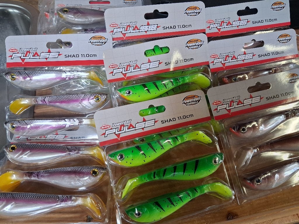 Berkley Pulse Shads (verpakt) 11cm...diverse kleuren..