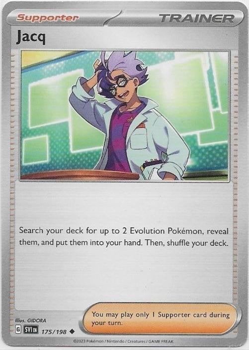 Scarlet & Violet,  Jacq [uncommon] 175/198, Verzenden, Nieuw, Losse kaart