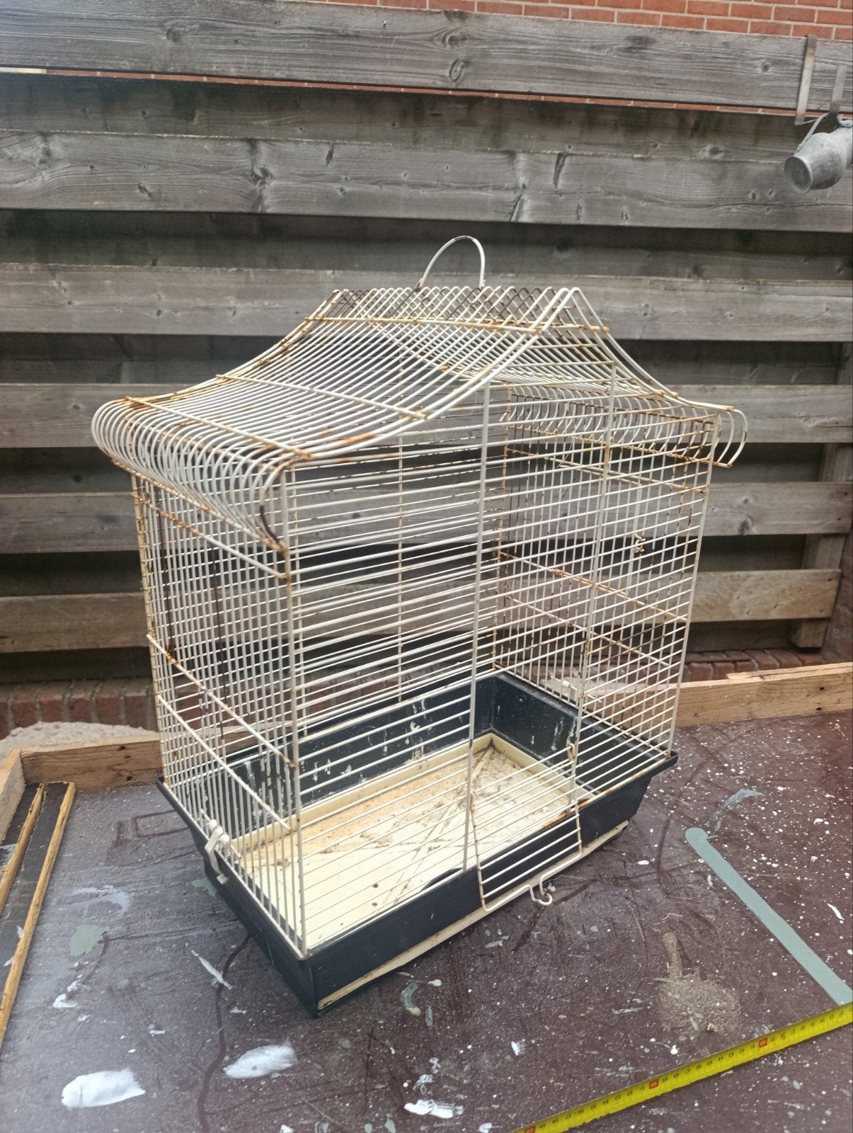 27*44*57 vogelkooi, Dieren en Toebehoren, Vogels | Hokken en Kooien, Ophalen, Gebruikt, Metaal, Vogelkooi