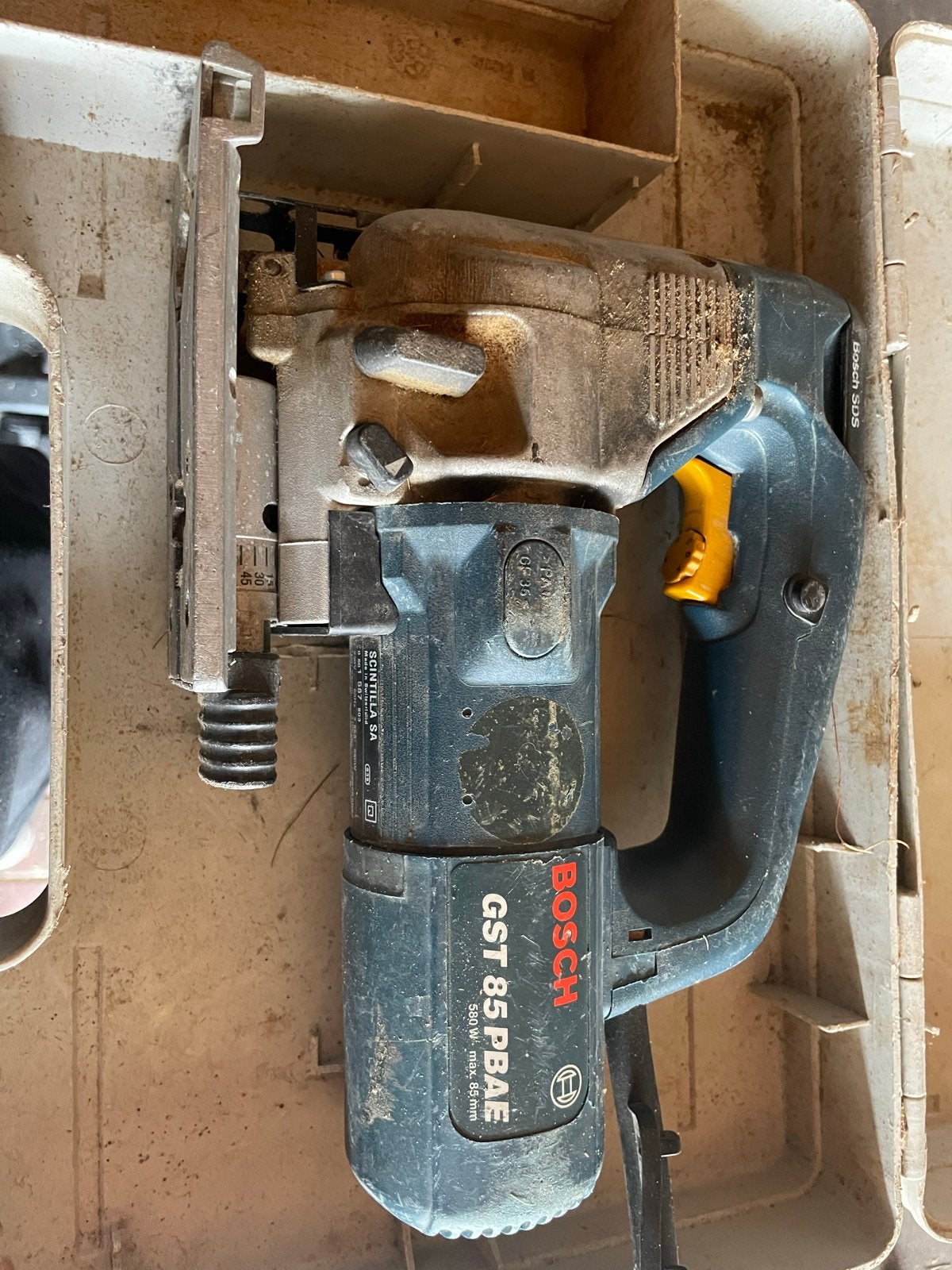 Bosch GST 85 PBAE Decoupeerzaag met koffer, Ophalen, Gebruikt, 600 tot 1200 watt, Decoupeerzaag