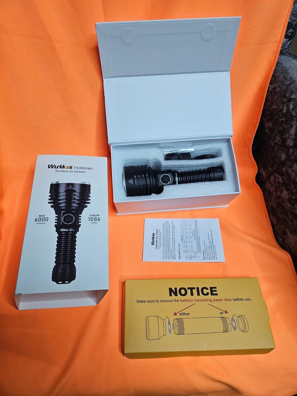 zaklamp Wurkkos TS30S PRO Krachtige  nitecore fenix olight, Ophalen, Nieuw, Accu