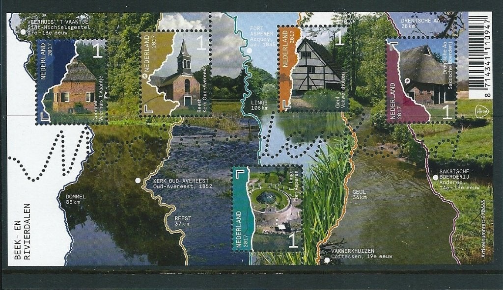 1x verzamelvelletje Mooi Nederland 2017, no 3538, postfris, Ophalen of Verzenden, Postfris