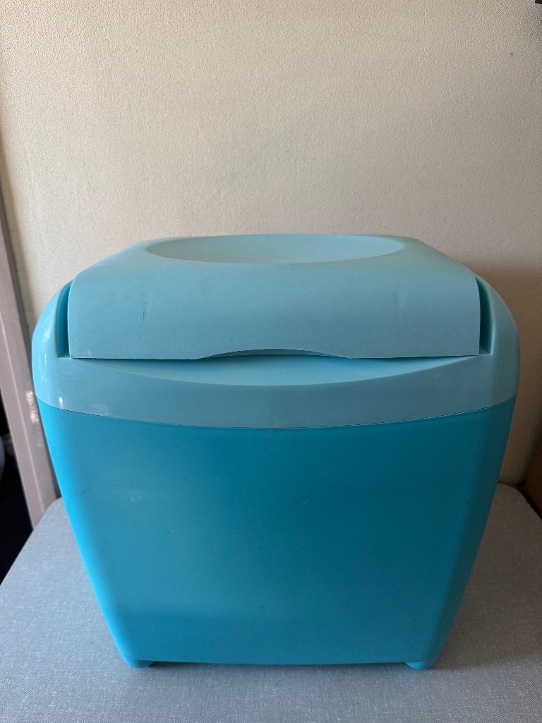 Z.G.A.N. royale koelbox Blauw met roze handvat, Ophalen of Verzenden, Zo goed als nieuw, Koelbox, Koelelement