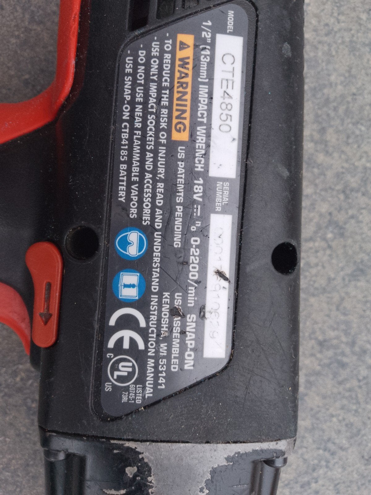 Foto 3 van Snap-on CTE4850 18V Accu Slagmoersleutel