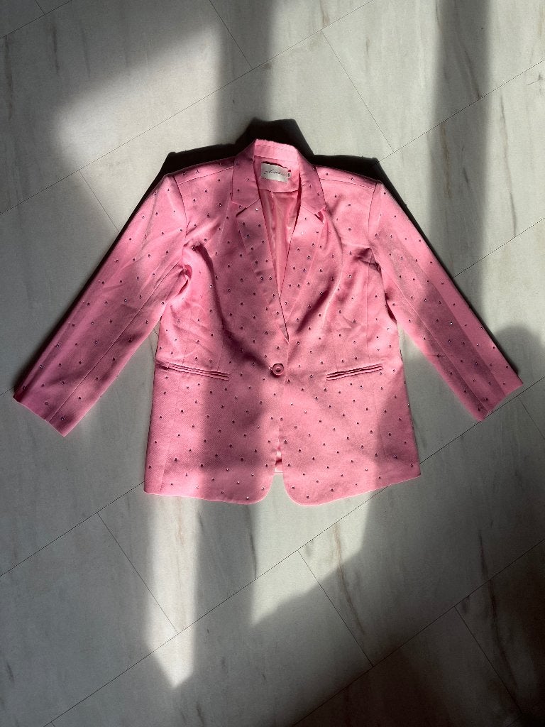 Ambika roze strass blazer maat S/m, Maat 38/40 (M), Ophalen of Verzenden, Zo goed als nieuw, Jasje