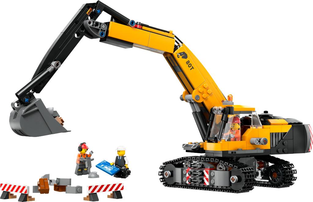LEGO City 60420 Gele Graafmachine Rupskraan 633 delig, Ophalen of Verzenden, Nieuw, Complete set, Lego