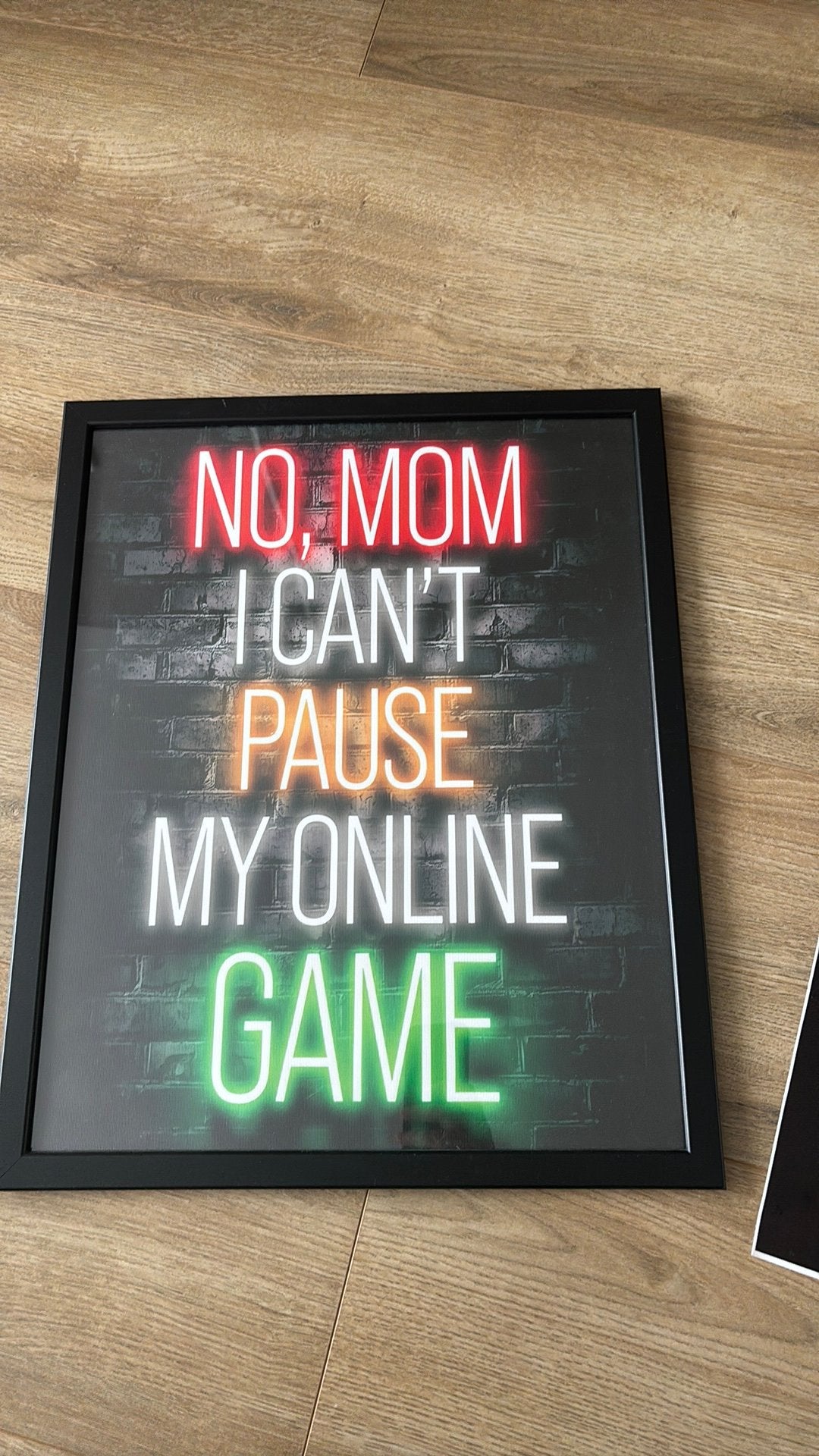 Poster gamen in lijst, Ophalen, Zo goed als nieuw, Minder dan 50 cm, Foto of Poster