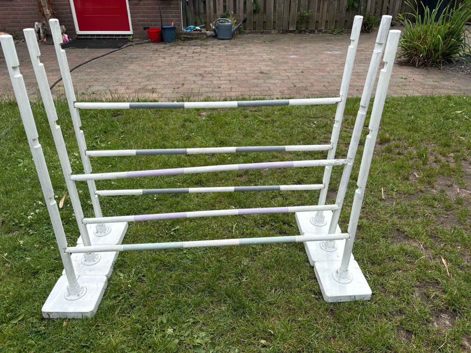 Houten hobby horse/stokpaarden hindernissen/horden,95cm hoog, Ophalen, Gebruikt