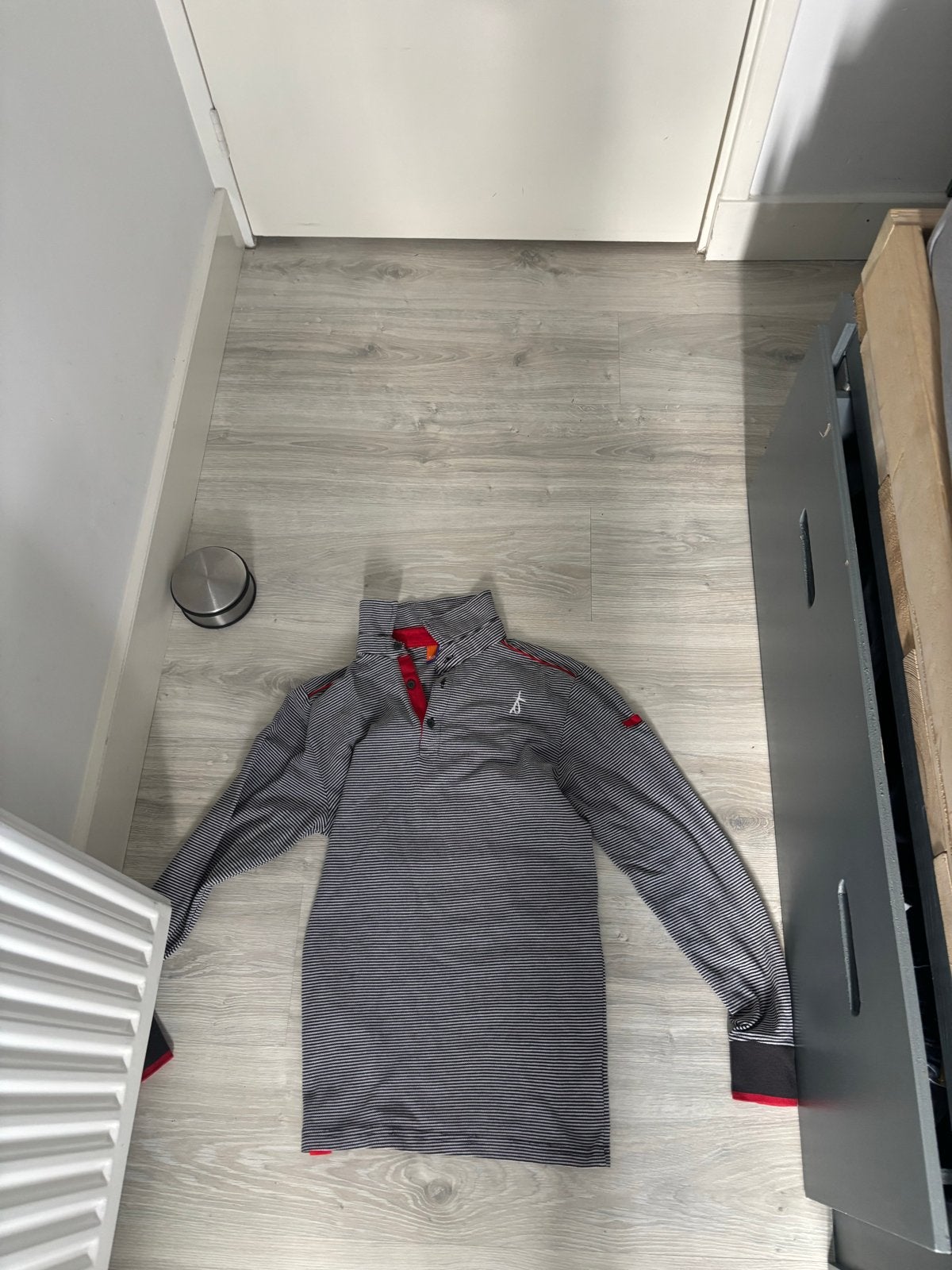 Dirk supermarkt gestreept shirt lange mouwen, Verzenden, Gedragen, Overige maten, Zwart