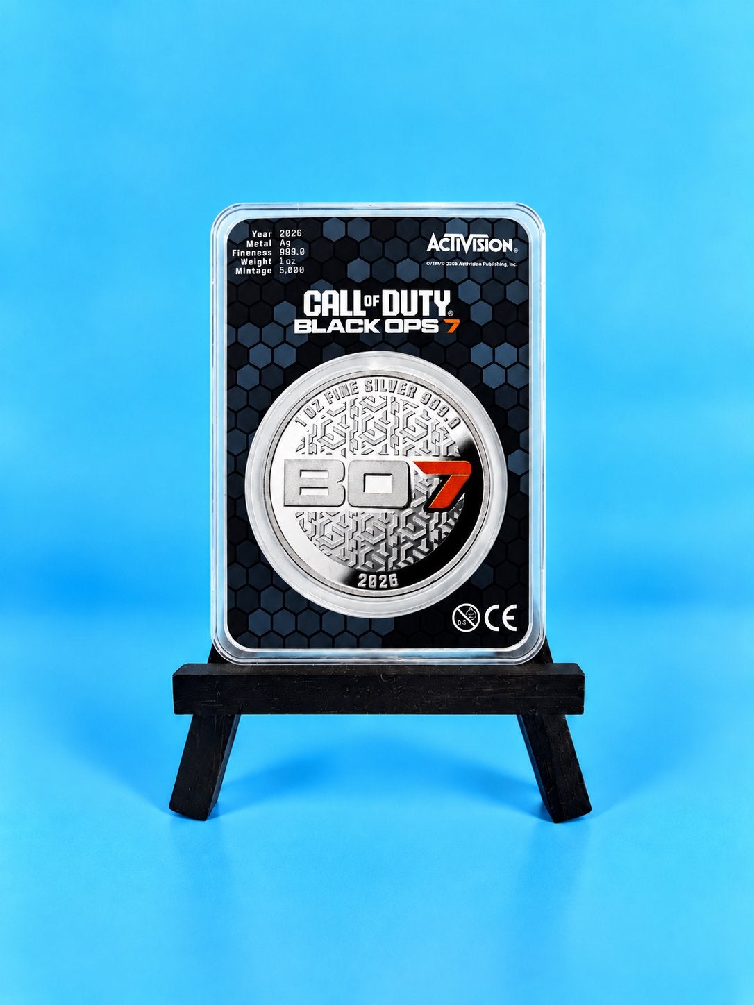 Call of Duty: Black Ops 7 PAMP Suisse 1 oz Silver Round 2026, Ophalen of Verzenden, Zilver