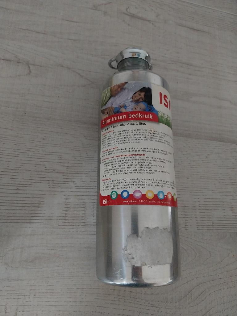Isi mini aluminium bedkruik 1L, Ophalen of Verzenden, Gebruikt