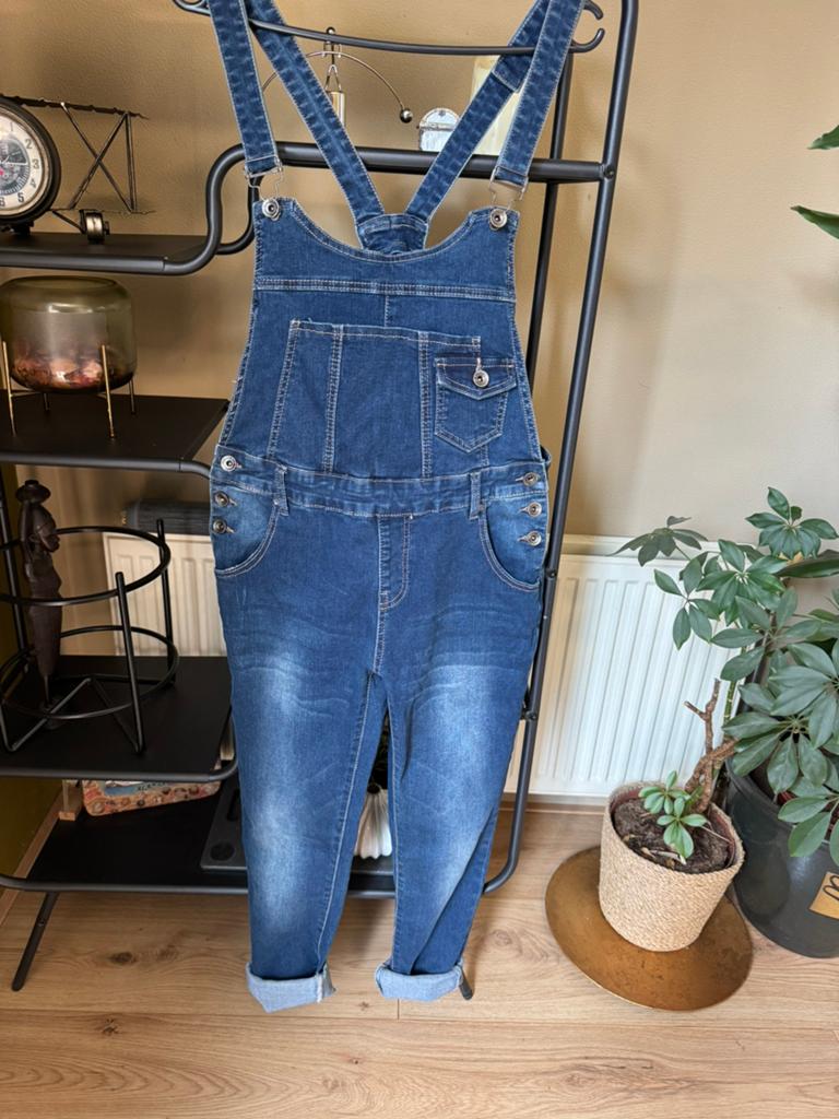 Dames jeans tuinbroek maat 40 Denim Co, Ophalen of Verzenden, Zo goed als nieuw, Maat 38/40 (M), Blauw